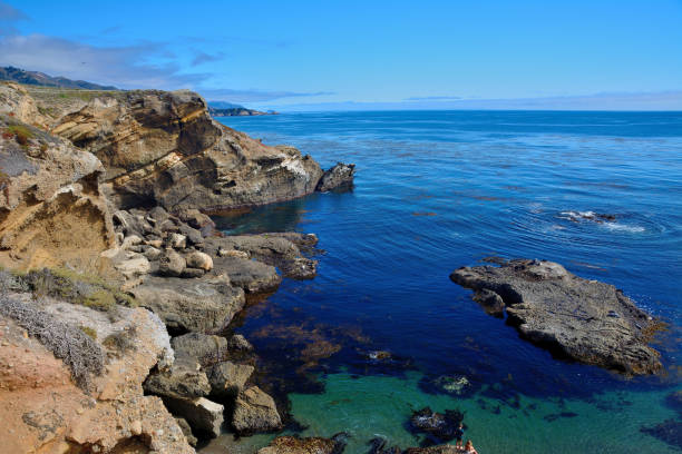 Monterrey coastline stock photo