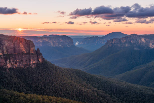 istock Sunrise views of mountains and valleys 1072350810