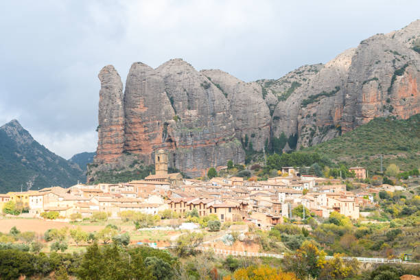 istock rural town at pyrenees, Spain 1072351244