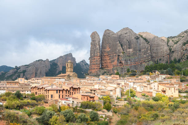 istock rural town at pyrenees, Spain 1072351270