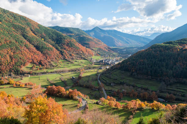 istock spanish landscape during autumn season 1072351426