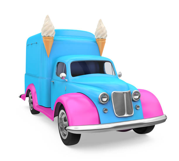 Ice Cream Truck Isolated