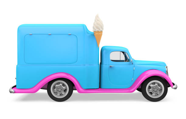 istock Ice Cream Truck Isolated 1072357742