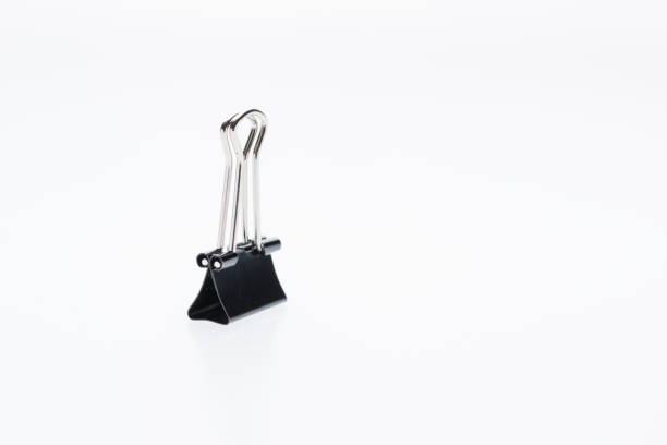 istock Binder clips for paper on a white background 1072377590