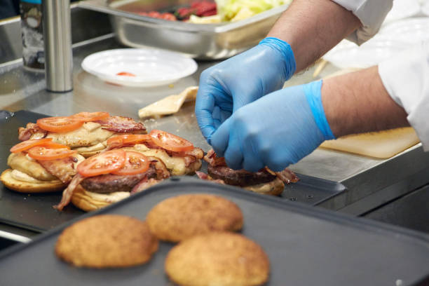 istock The process of cooking hamburger. 1072380842