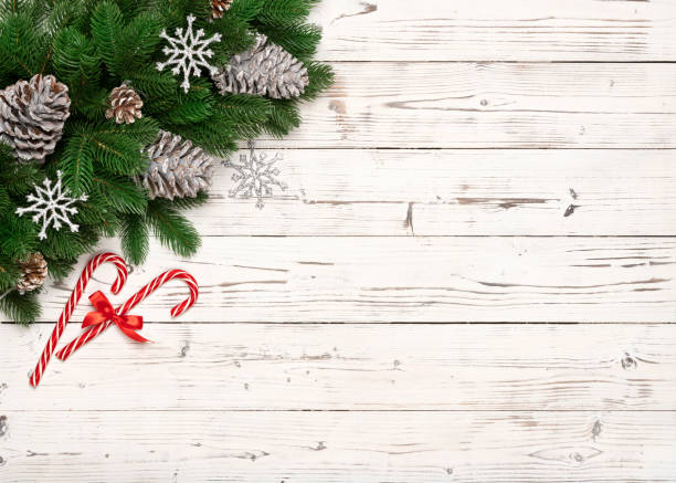 istock Christmas Fir tree branches and pine cones background 1072380888