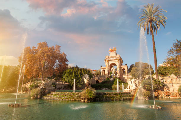 istock Fountain Grand Cascade in Barcelona. 1072389738