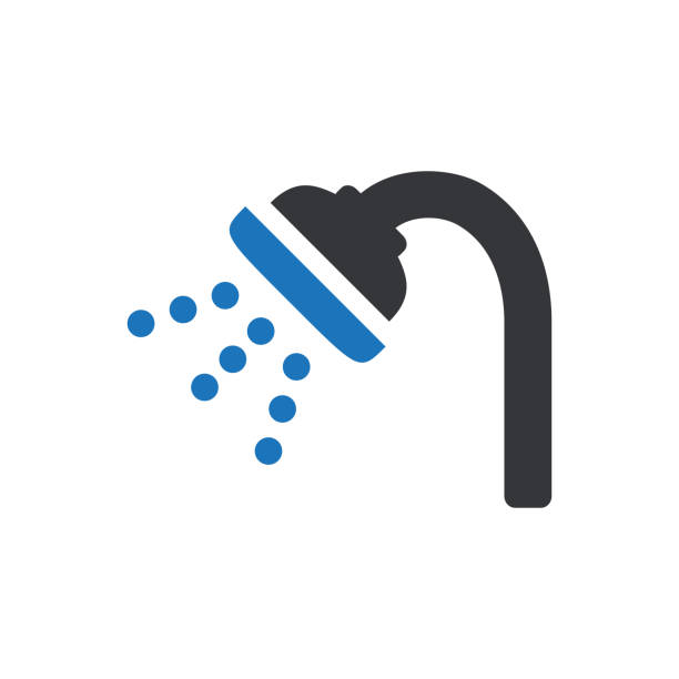 illustrazioni stock, clip art, cartoni animati e icone di tendenza di icona doccia - doccia