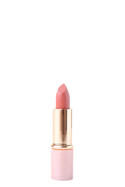istock Pink lipstick isolated on white background 1072399700