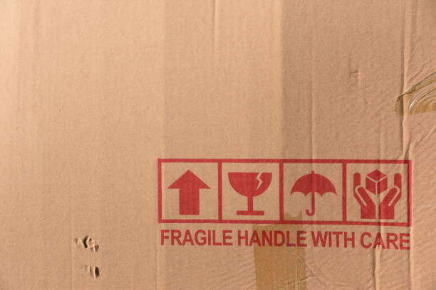 istock Safety icons on a cardboard box 1072407286