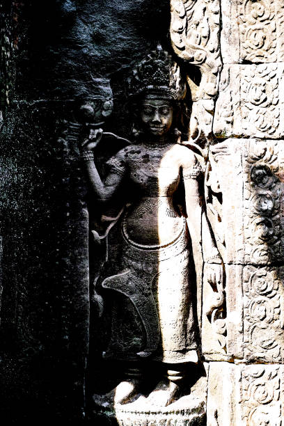 istock Bas-relief carvings, Angkor Wat, Siem Reap, Cambodia 1072407504