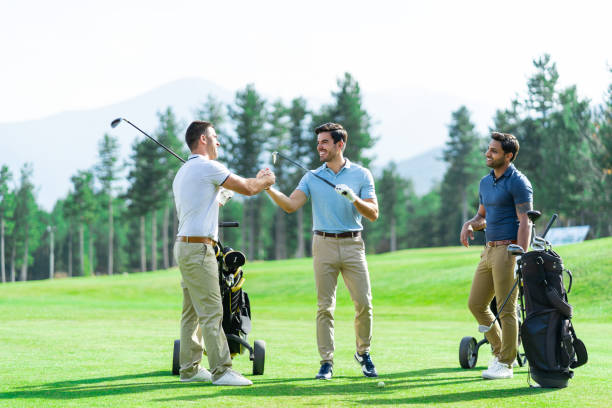 istock Friends Playing Golf on a Beautiful Sunny Day 1072407626