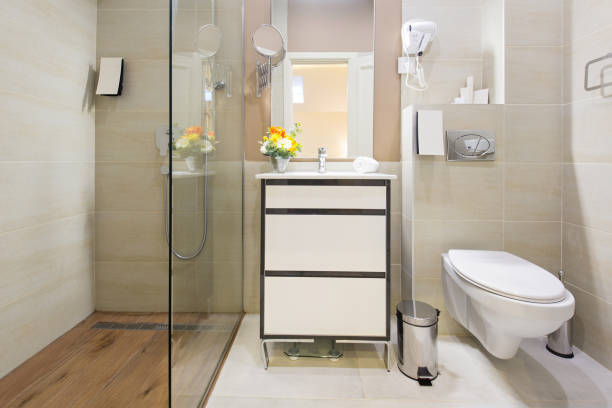 istock Interior of a hotel bathroom 1072409948
