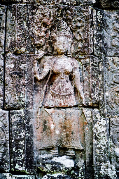 istock Bas-relief carvings, Angkor Wat, Siem Reap, Cambodia 1072412398