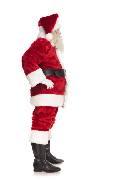 istock santa claus waiting in line while holding hips 1072412590
