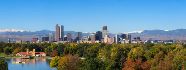 istock Skyline of Denver downtown with Rocky Mountains 1072416928