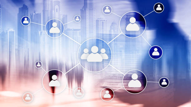 istock HR - Human resources management concept on blurred business center background. 1072426176