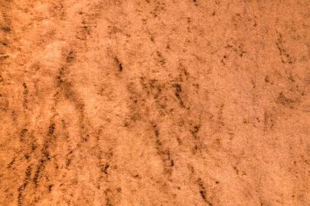 istock Light brown glossy velvet fabric as background 1072428154