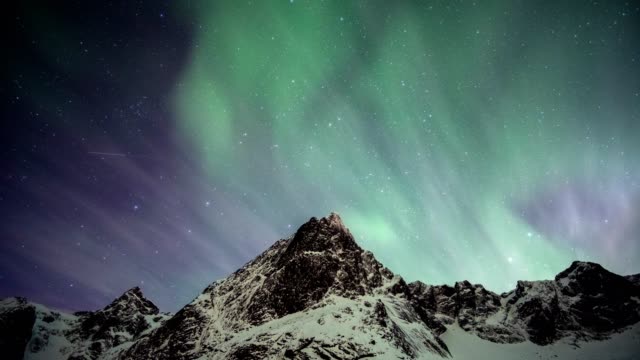 Northern lights time lapse
