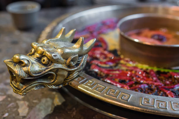 Chengdu Sichuan Hot Pot close up