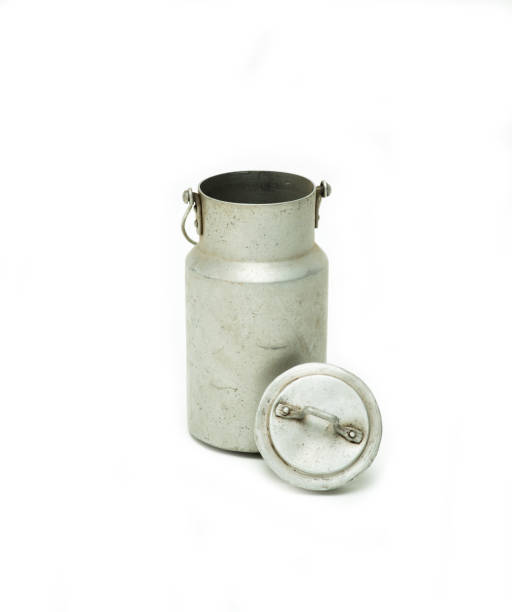 istock Aluminum milk bottle 1072441906