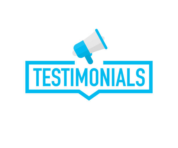 stockillustraties, clipart, cartoons en iconen met hand holding megafoon - getuigenissen. vectorillustratie. - testimonium