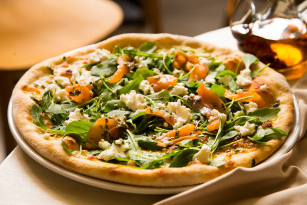 istock Salmon Pizza Italiana 1072463404