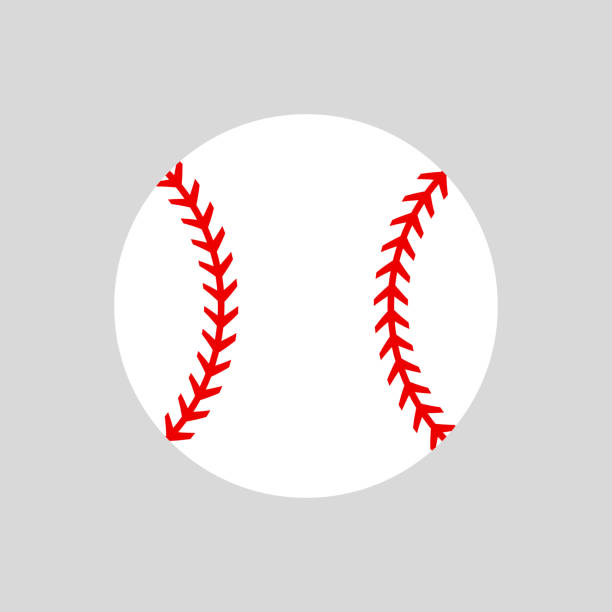 ilustrações, clipart, desenhos animados e ícones de bola de beisebol. softbol. silhueta de vetor. ícone de vetor isolado - baseballs baseball athlete ball