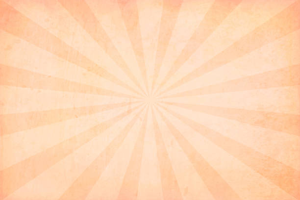 ilustrações de stock, clip art, desenhos animados e ícones de soft peach pink colored grunge sunburst textured vector christmas background- horizontal - old paper mottled rectangular shape