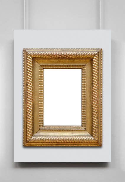 istock Golden vintage frame isolated on white background (All clipping paths included) 1072483168