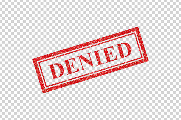 kuvapankkikuvitukset aiheesta vektori realistinen eristetty kumileimasin denied logo koristeluun ja peittäminen läpinäkyvällä taustalla. - kieltäminen