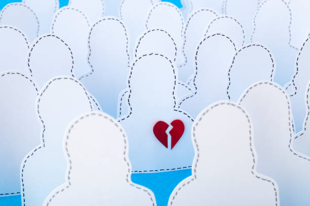 istock Unknown woman with a broken heart 1072497834