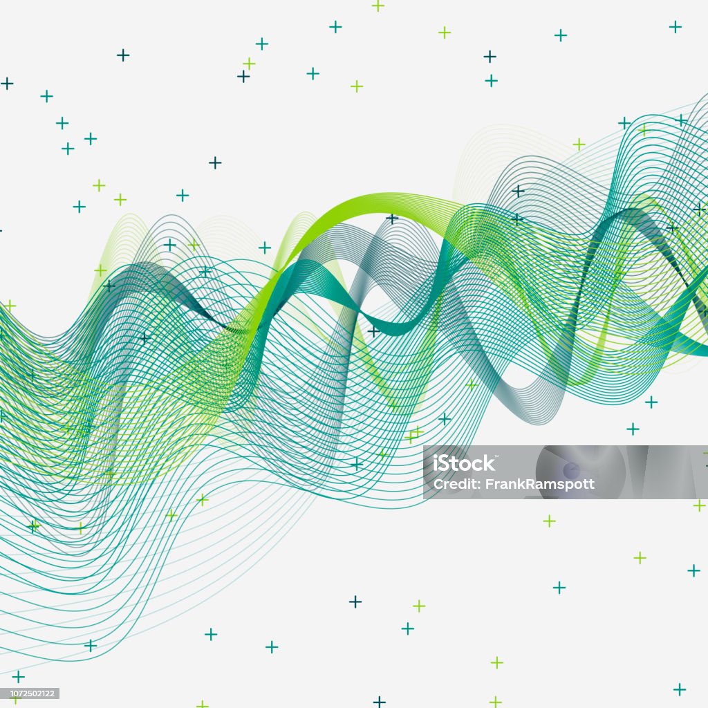 Growth Wave Vector Pattern Stock Illustration - Download Image Now ...
