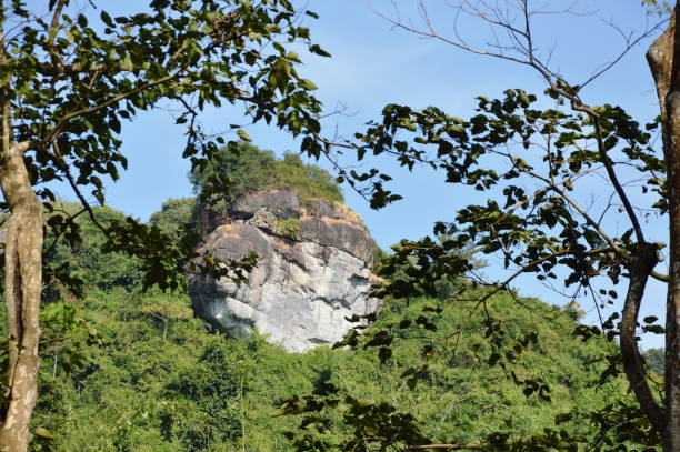 landscape of rock on mountain
