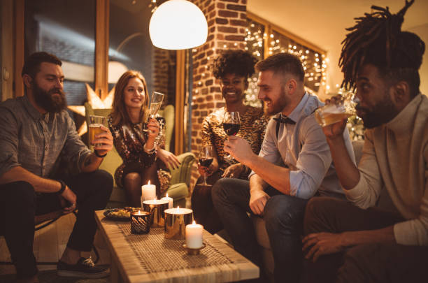 istock Friends celebrate new year 1072512514