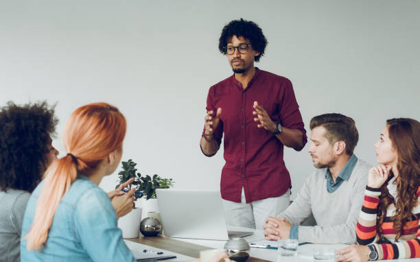 istock Group of multi ethnic people during business meeting 1072515516
