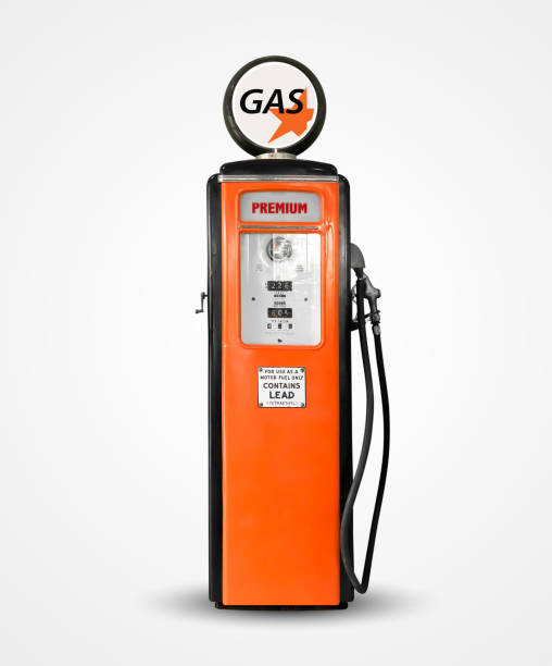 istock old vintage gasoline petrol pump isolated on plain background 1072515666