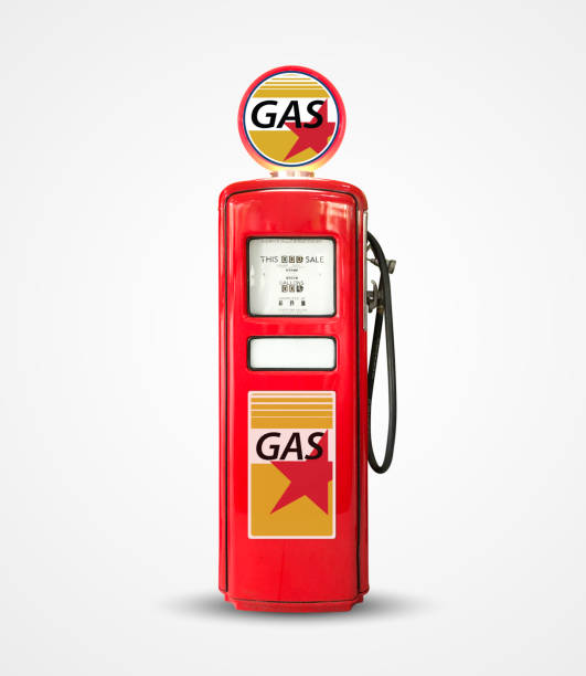 istock old vintage gasoline petrol pump isolated on plain background 1072515668