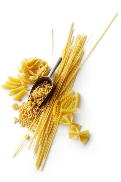 istock Italian Food: Variety of Pasta Isolated on White Background 1072523270