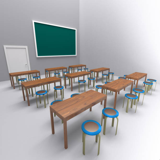 istock table and chair in room , 3d rendering 1072525072