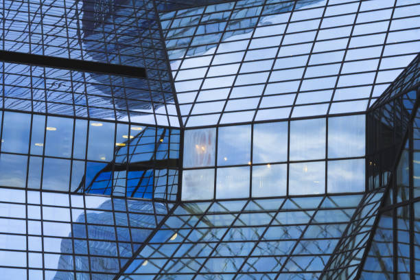 istock Window building of Skyscraper Business Office. 1072528352