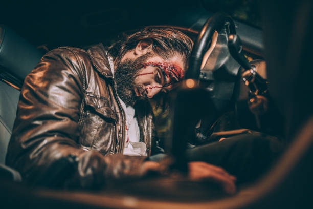 istock Man is injured bad in car accident 1072531020