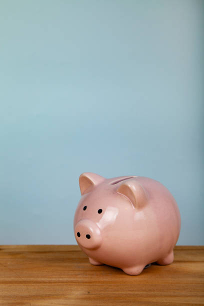 istock Pink pig money box 1072532058