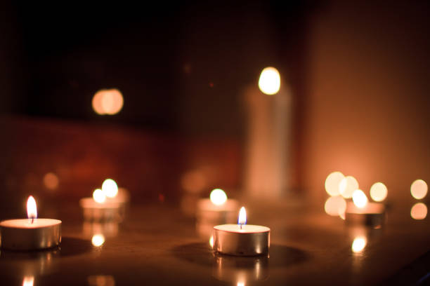 istock Candles by the mirror. Romantic date 1072533220