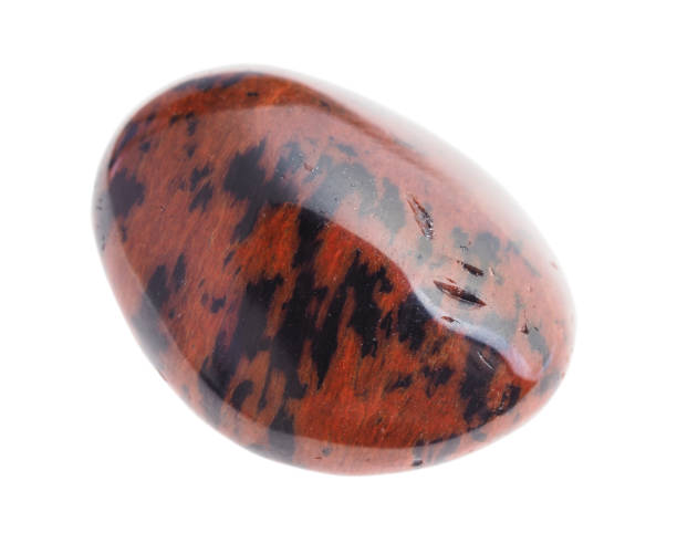 istock polished mahogany obsidian gemstone on white 1072535904