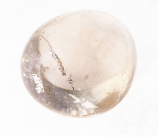 istock polished Smoky quartz gemstone on white 1072535938
