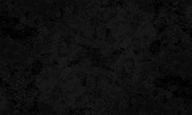 ilustrações de stock, clip art, desenhos animados e ícones de black colored spotted cracked effect, wall texture grunge vector background- horizontal - illustration - papel parede
