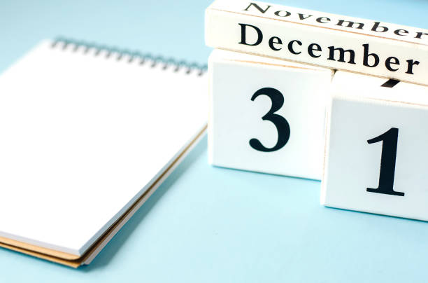 istock Isolated notepad with a calendar December 31st. 1072543424