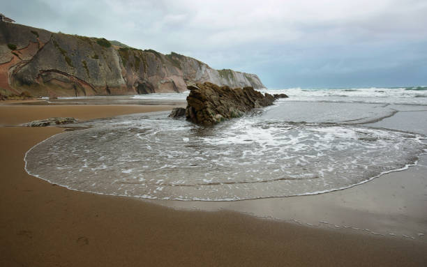 istock Flysch Coast in Zumaia, Basque country, Spain 1072543768