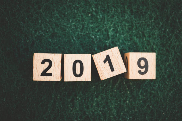 istock Wooden block year 2019 1072547420
